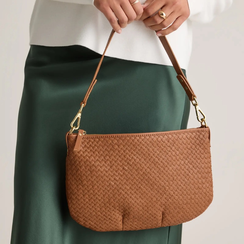 Quince Sloane Handwoven Mini Shoulder Bag